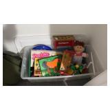 Tote of Assorted Toys