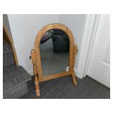 Wooden dresser mirror