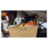 Box of Power Surge Protector and Extension Cords