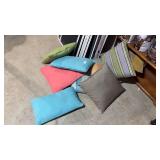 Lot of Patio Furniture Pillows