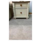 2 End Tables pristine condition, cream & light