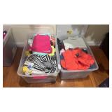 Two Totes of Petite Womenï¿½s Clothing Size Small