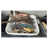 Assorted Tools, Snips, Screwdrivers, Trowel, etc.