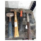 Lot of 4 hammers
