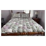 Nice Heavy Lilac Patterned Comforter & Shams