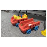 Lot of 2 Mattel Tuff Stuff Toy Trucks