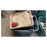 Tote of Painting Supplies