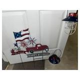 Americana Solar garden lights & yard decor- lot