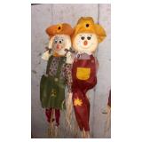 Two Decorative Scarecrows
