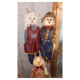 Three Decorative Scarecrows