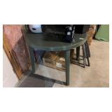 Green Plastic Patio Table