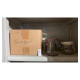 Glass Jars and Grinder