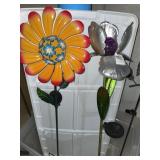 2 Flower Solar garden decor