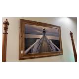Lighthouse Framed Painting