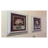 Two Flower Framed Pictures