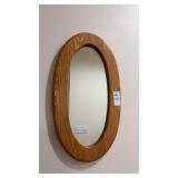 Small Oak Wall Mirror