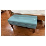 Teal Bed Ottoman