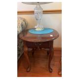 Wooden Oval End Table
