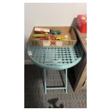 Blue Metal Patio Table