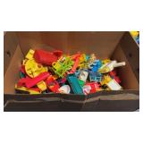 Box of Fisher Price Figures, Toys and More