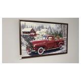 Scenic Farm Truck Christmas Picture