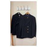 Lot of 2 United States Navy Wool and Overcoats