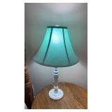 Pair of Teal Nightstand Lamps