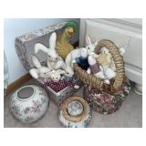 Bunnies & floral decor