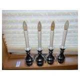 4 battery operated candle lights