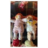 Two Vintage Cabbage Patch Dolls