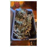 Tote of Lighted Christmas Garland