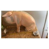 Chalkware Pig Figure