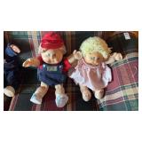 Two Vintage Cabbage Patch Dolls