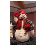 Lighted Snowman Decor Statue