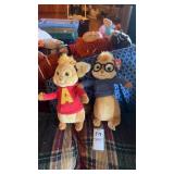 Alvin and Simon Beanie Babies