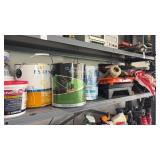 Shelf Lot of Painting Supplies
