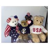 TY beanie babies USA  & variety of plush