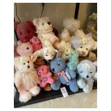 TY beanie babies & variety of plush