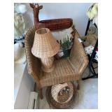 Wicker chair & basket variety - decor