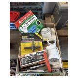 Tray Lot of Tools, Hardware and Misc Items