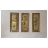 3 Pc Floral Wall Prints