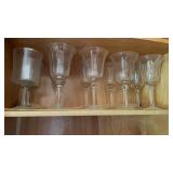 Lot of Assorted Wine and Drinking Glasses