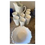 Vintage Indiana Milk Glass Harvest Grape Vine