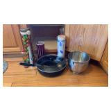 14 in Skillet, deep colander, kitchen