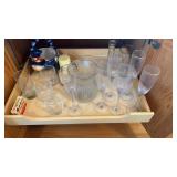 Stemware & kitchen DecorCabinet Lot