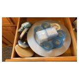 4 Plate Chargers, IKEA Candles & HoldersDrawer