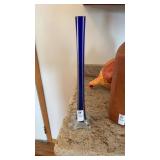 Cobalt Blue Murano Style Glass Vase