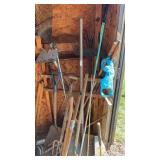 Lot of Hand Tools, Shovel, Sledgehammer, Pickaxe,