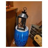 Metal plant stand & battery operated lantern