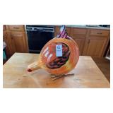 Bobbing Glass Chicken Decor